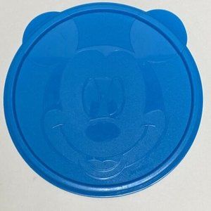 Micky Mouse Tupperware replacement lid‎ 1 Blue 6.5”